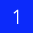 blue square with the number 1 in white in the center